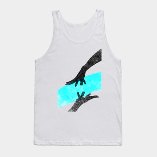 Inner Peace Hands Holding Amethyst Ilusration tshirt print Tank Top